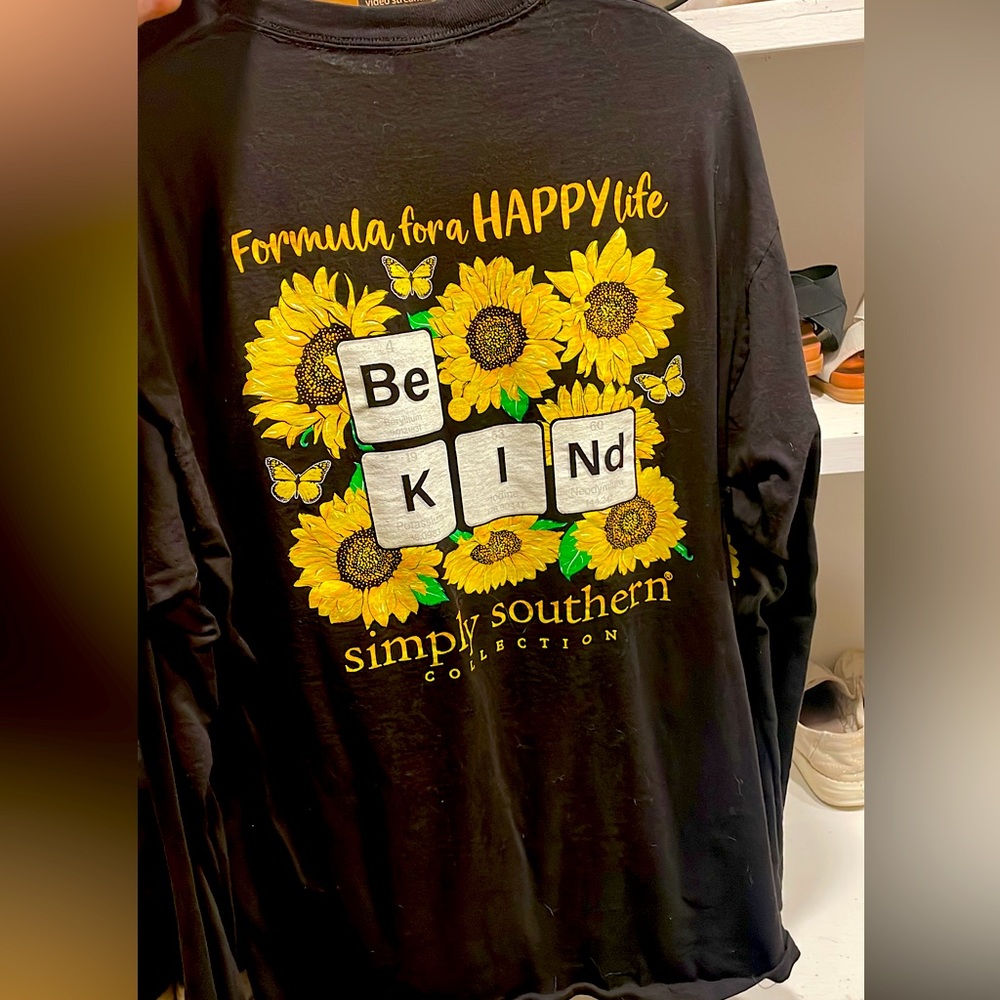 Simply southern sunflower shirt. Long sleeve.